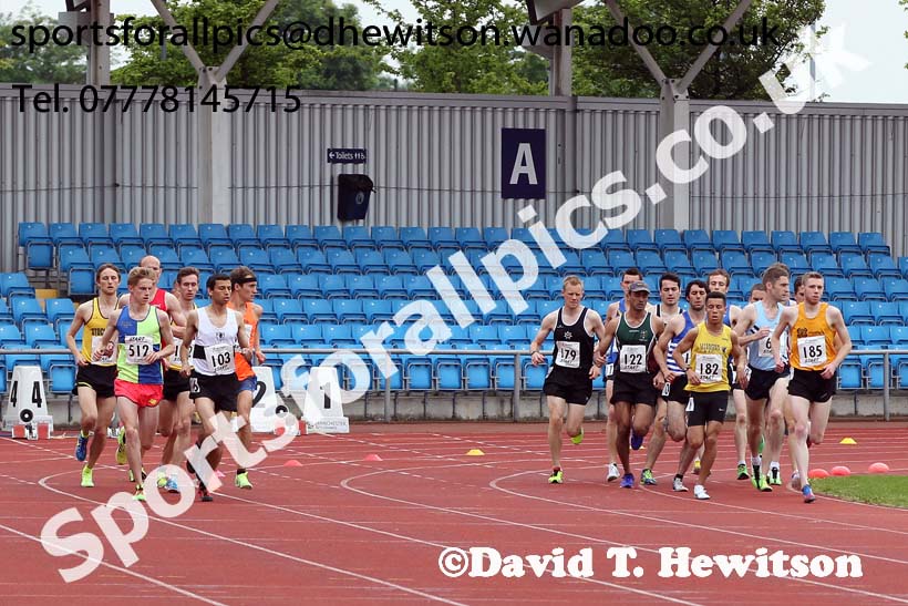 Mens  senior 5000 metres, Northern Senior and Under-20s Track and Field Champs., Manchester. Photo: David T. Hewitson/Sports for All Pics